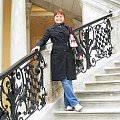 A to ja na schodach wiodących do pałacu Schonbrunn