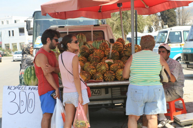 Turgutreis - Arbuzy... ach arbuzy.... świeżutkie arbuzy.... :-)