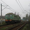 25.10.2008 ET41-138 z 2 połamanymi pantografami zjeżdża po zerwaniu sieci w okolicy Rzepina do macierzystej szopy Czerwieńsk na naprawę.