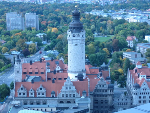 Widok z Dachu Wieży Telewizyjnej MDR (29 piętro)