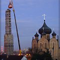 #dzwonnica #cerkiew #Białystok #kopuła #dźwig #praca