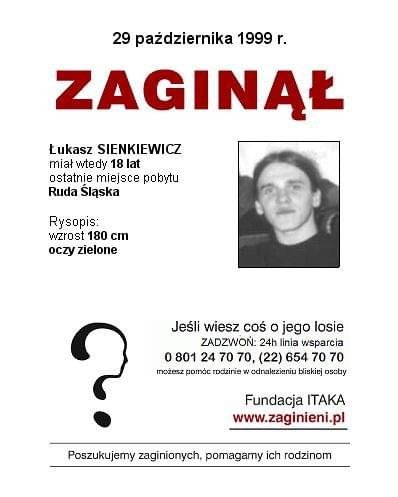 #ŁukaszSienkiewicz #PLAKATZITAKA #RudaŚląska #śląskie #AkcjaPlakat #apel #pomóż #MissingPerson