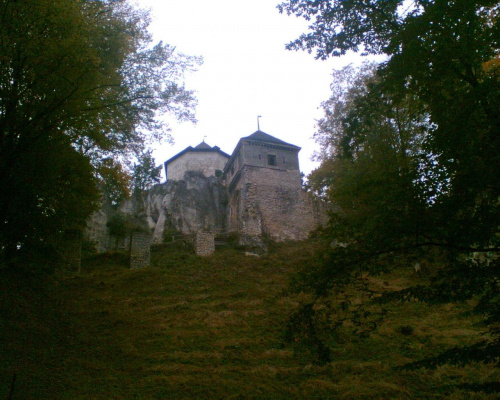 zamek w Ojcowie - wspinalam się tam szkoda że pogoda się zalamala