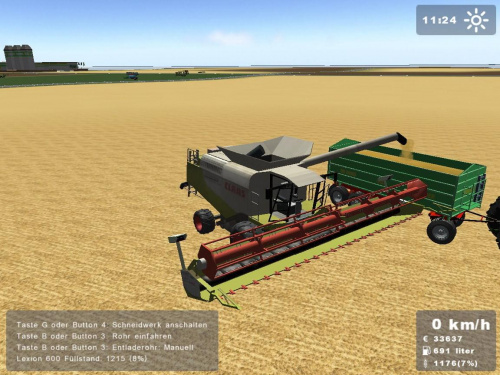 Claas Lexion 600 heder z auto pilotem #Gra #LandwirtschaftsSimulator #ClaasLexion600