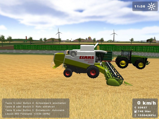 Claas Lexion 460 + heder z auto pilotem #Gra #LandwirtschaftsSimulator #ClaasLexion460 #Claas