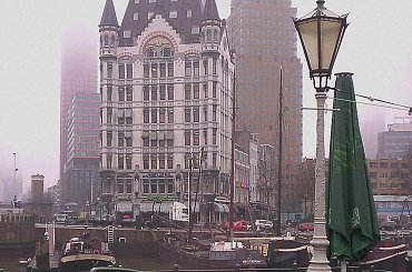 rotterdam grudzień 2008 #rotterdam #mgła #MiastoWeMgle #BudynkiWeMgle #miasto #holandia