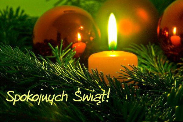 Życzę wszystkim spokojnych i radosnych Świąt Bożego Narodzenia oraz szczęśliwego Nowego Roku