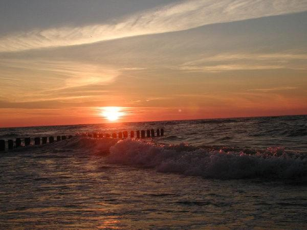 Nad polskim morzem #morze #mielno #wakacje #plaża #ZachódSłońca #urlop