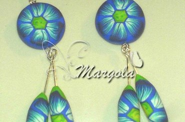 biżuteria z masy termoutwardzalnej FIMO #biżuteria #fimo #kolczyki #MasaTermoutwardzalna #PolimeryClay #earrings #earring #pedant