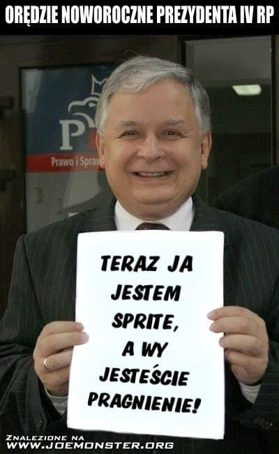 sprite pragnienie prezydent