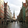 Gdańsk w deszczowy dzień