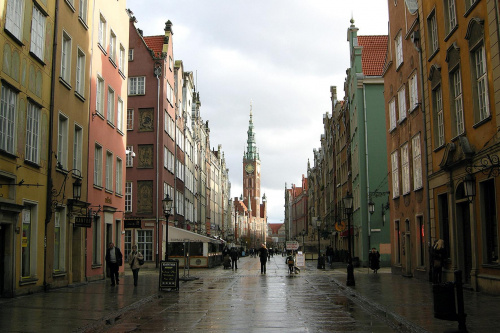 Gdańsk w deszczowy dzień
